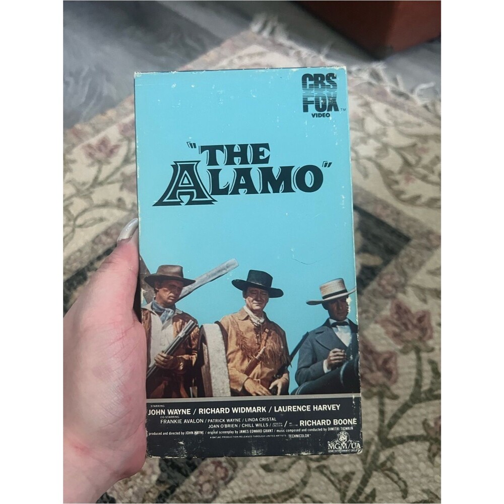 The Alamo VHS Tape - Blue Western Cover